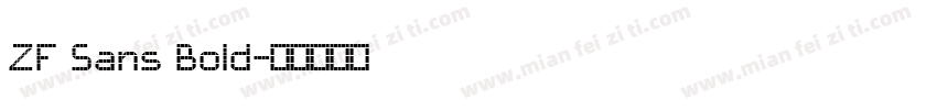 ZF Sans Bold字体转换